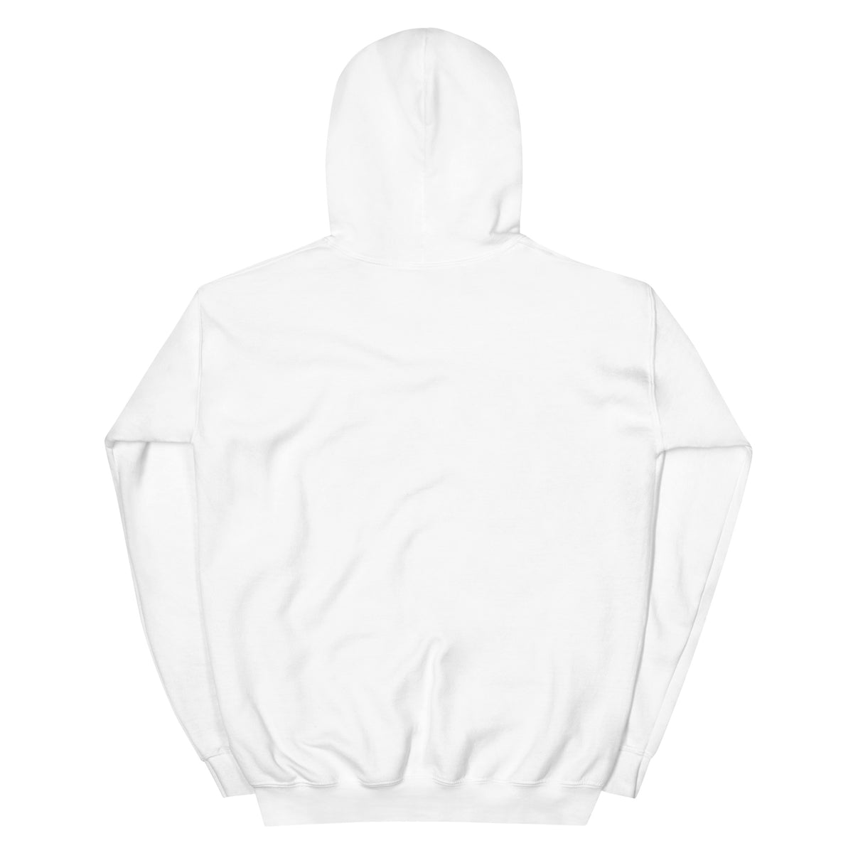 I Am Your Neighbor hoodie in White, back view