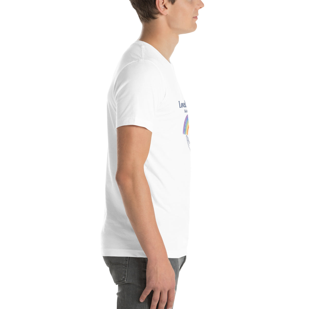 Loved As I Am tee in White, right view